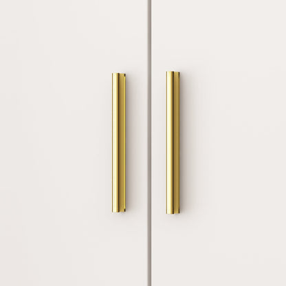 Armoire de rangement blanche à 6 étagères, compartiments réglables et étagère haute