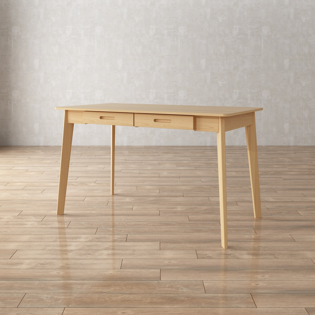 Bureau minimaliste en bois, large et robuste, 47,2 cm de large.