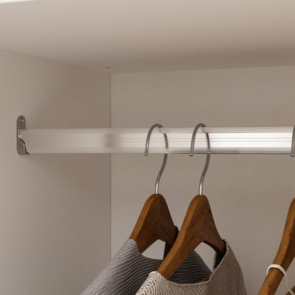 Armoire à 8 portes et 6 tiroirs avec meuble haut et design moderne