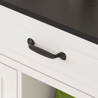 Cage pour chien à 6 tiroirs et 2 compartiments avec porte de style grange