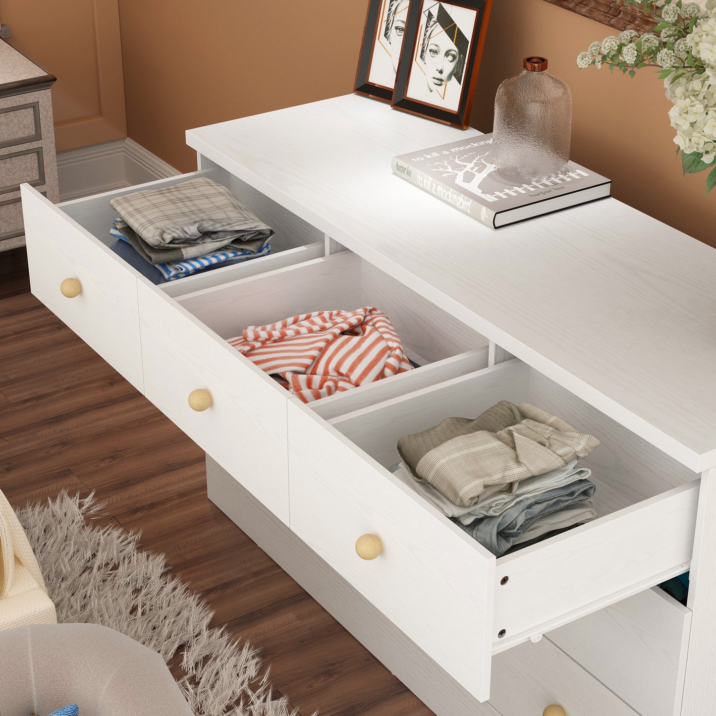 Système de dressing élégant à 9 tiroirs