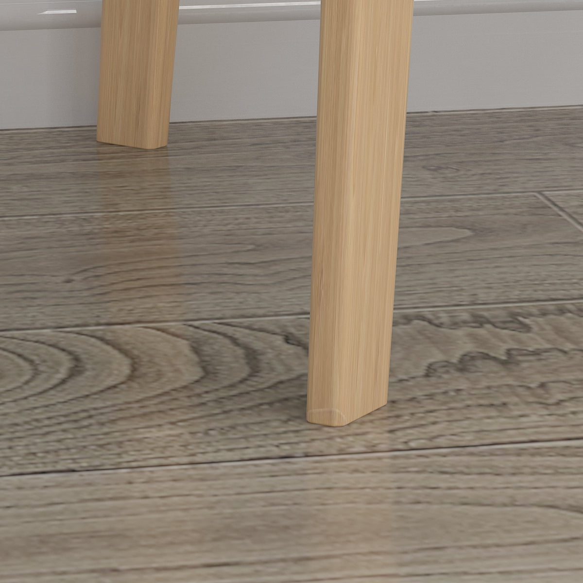 Bureau minimaliste en bois, large et robuste, 47,2 cm de large.