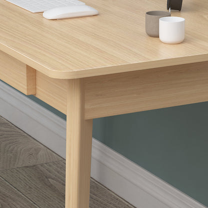 Bureau minimaliste en bois blanc, table d'étude pour bureau, 39,4 cm de large