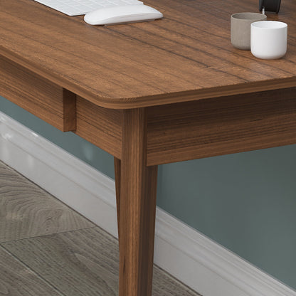 Bureau minimaliste en bois blanc, table d'étude pour bureau, 39,4 cm de large