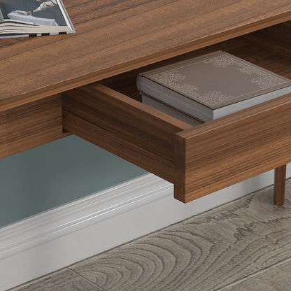 Bureau minimaliste en bois, large et robuste, 47,2 cm de large.