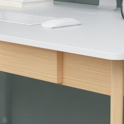 Bureau minimaliste en bois, large et robuste, 47,2 cm de large.