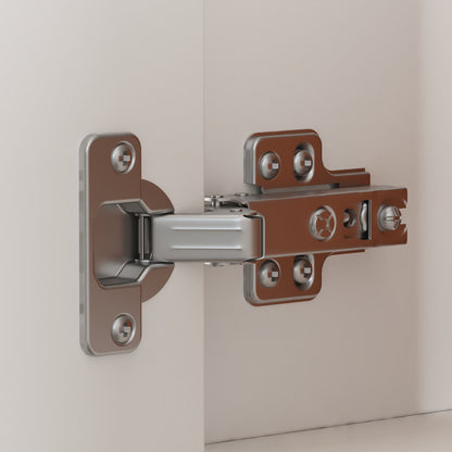 Armoire à bijoux à 1 tiroir et 3 portes avec plateau en verre trempé