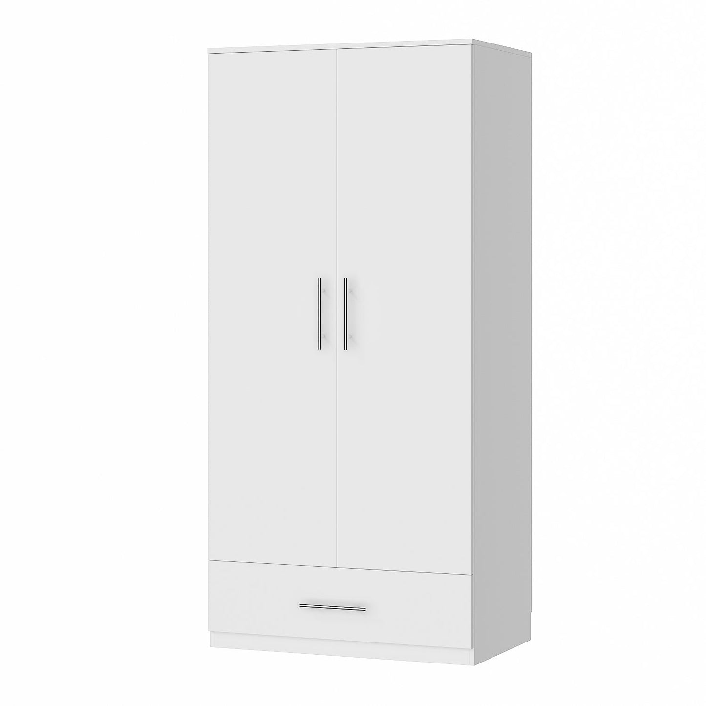 Armoire à 2 portes et 1 tiroir pour le rangement de la chambre