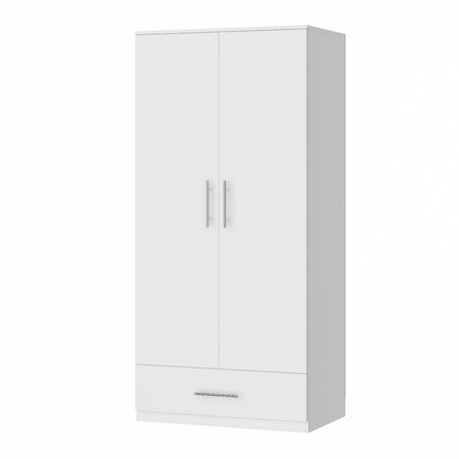 Armoire à 2 portes et 1 tiroir pour le rangement de la chambre