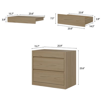 Table de nuit intelligente verrouillable avec tiroir à fusil