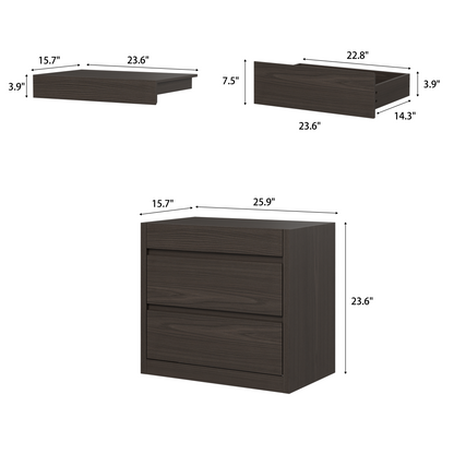 Table de nuit intelligente verrouillable avec tiroir à fusil