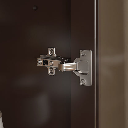 Buffet/meuble de rangement avec étagère à 3 niveaux et portes en acrylique