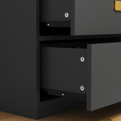 Commode à langer pour chambre d'enfant, buffet non toxique, finition blanche, 6 tiroirs