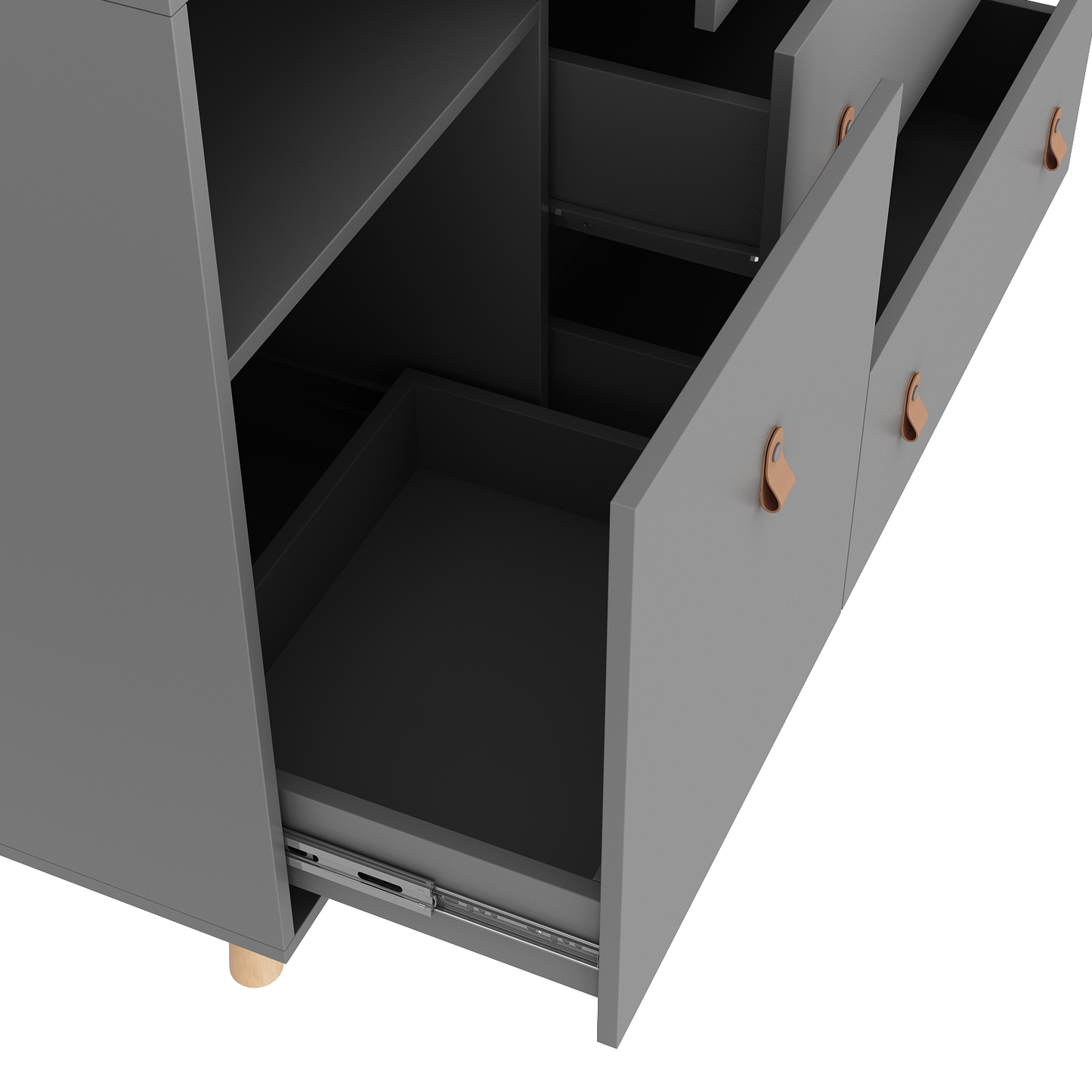 Table à langer pour bébé, commode à 4 tiroirs pour chambre d'enfant, table à langer