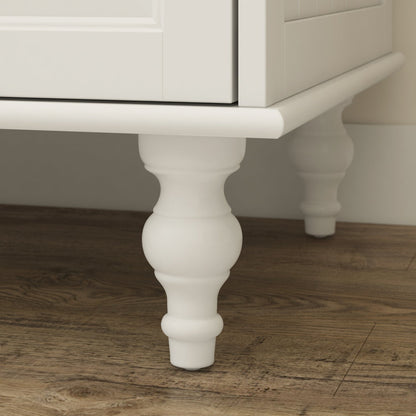 Armoire de rangement blanche pour chambre à coucher avec 3 tiroirs