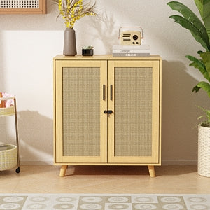 Enclos moderne pour bac à litière pour chat avec serrure et portes en sisal