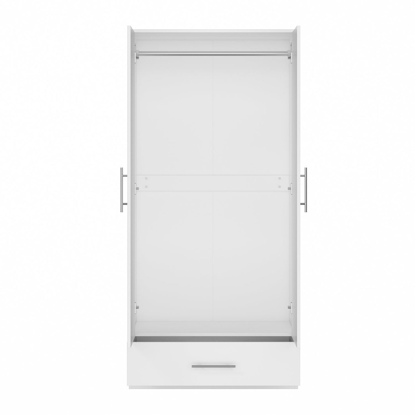 Armoire à 2 portes et 1 tiroir pour le rangement de la chambre