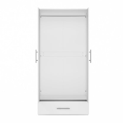 Armoire à 2 portes et 1 tiroir pour le rangement de la chambre