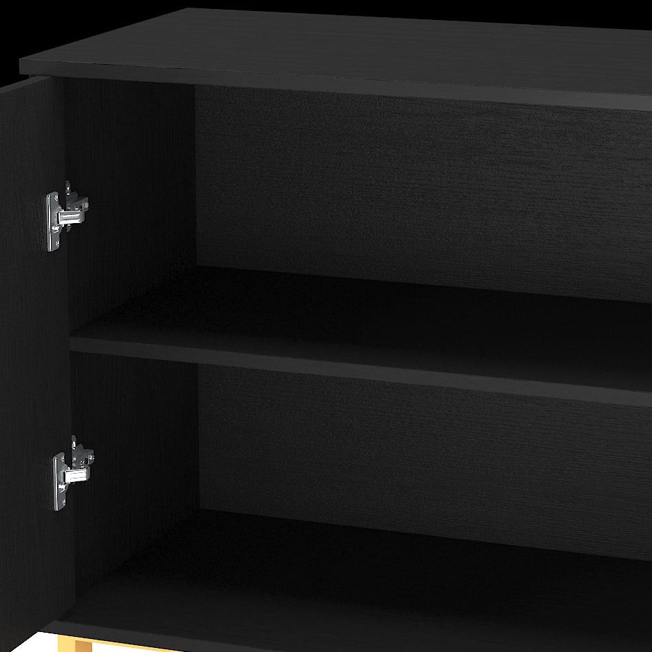 Buffet-bar à 3 tiroirs et 2 portes, meuble de rangement, crédence, coin café 