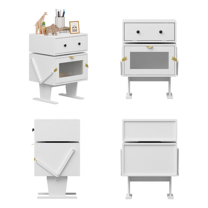 Table de chevet créative en forme de robot et rotation à 360°