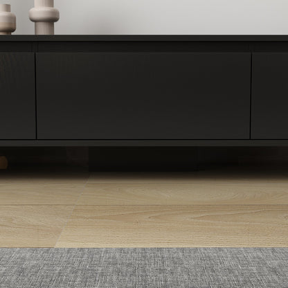 Meuble TV large, meuble multimédia, meuble TV à largeur réglable pour salon