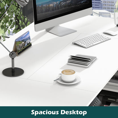 Bureau assis-debout extra-large avec vérin électrique - Plateau de 63 x 31,5 cm