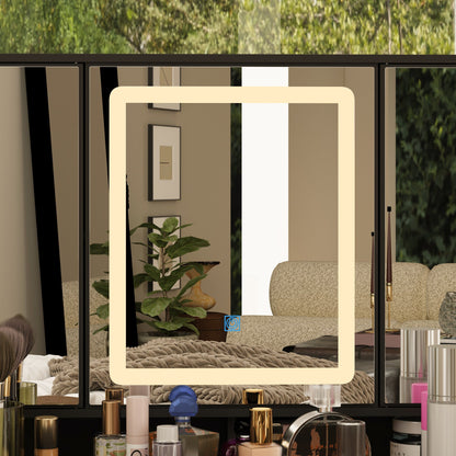 Coiffeuse avec miroir et lampe