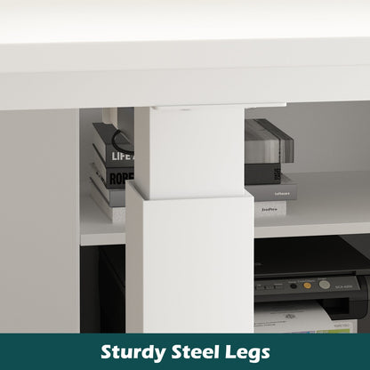 Bureau assis-debout extra-large avec vérin électrique - Plateau de 63 x 31,5 cm