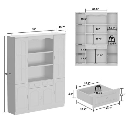 Vitrine en bois pour bureau à domicile, salon