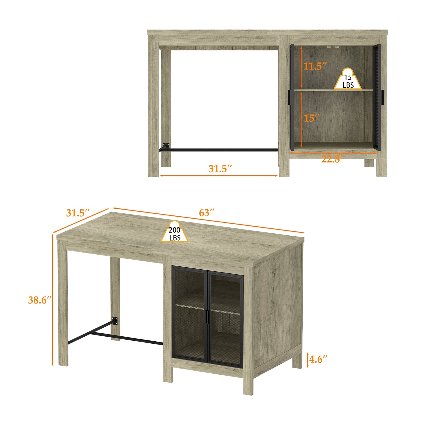 Îlot de cuisine 63 W