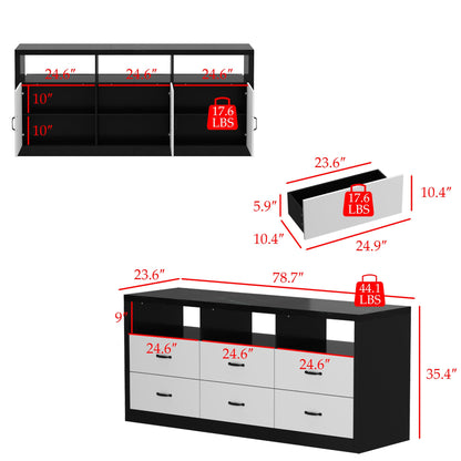 Îlot de cuisine double face de 78,7 cm de large