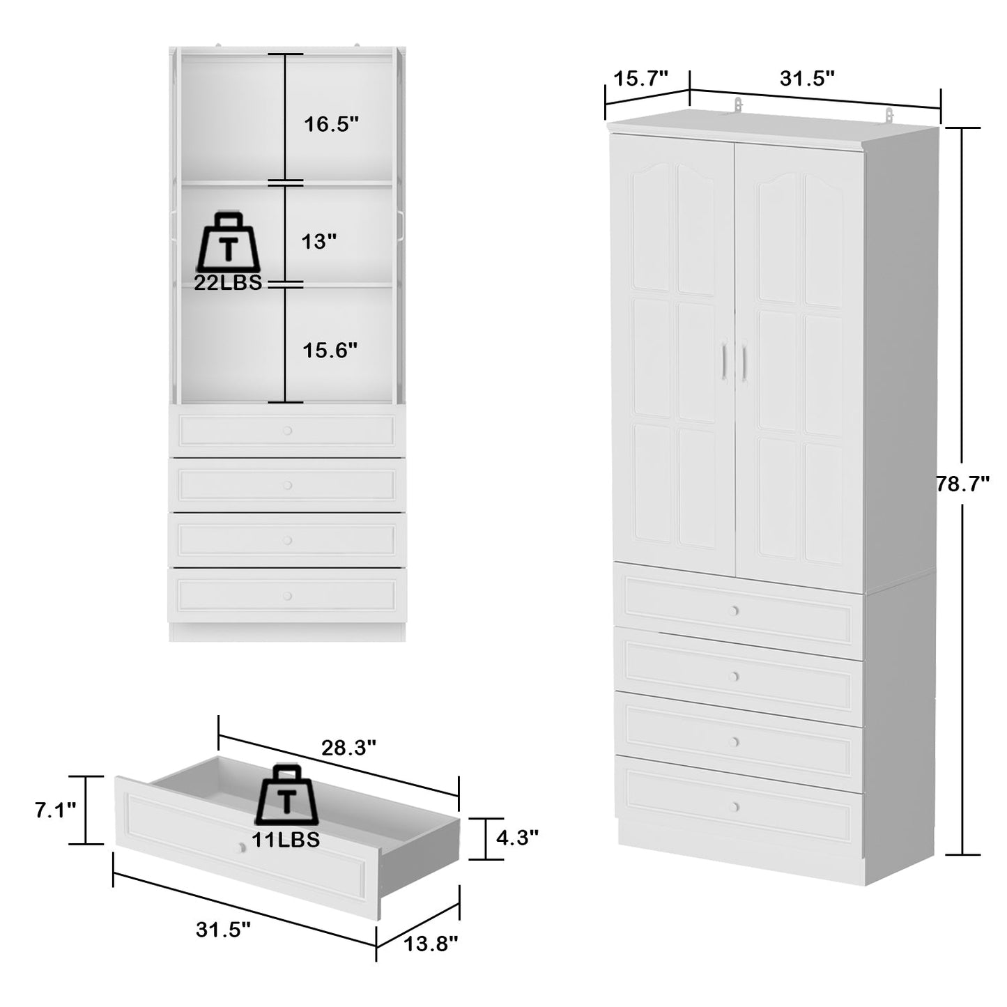 Vitrine en bois pour bureau à domicile, salon