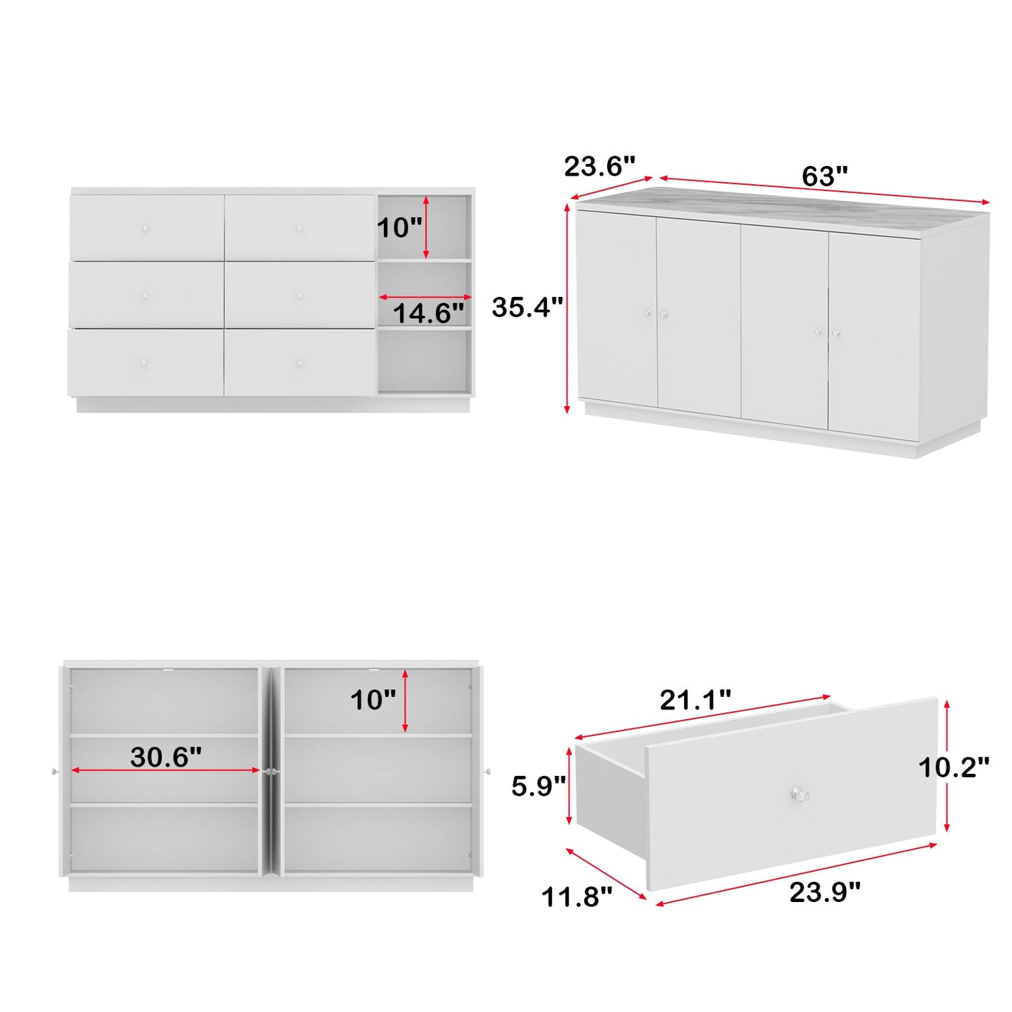 Îlot de cuisine double face