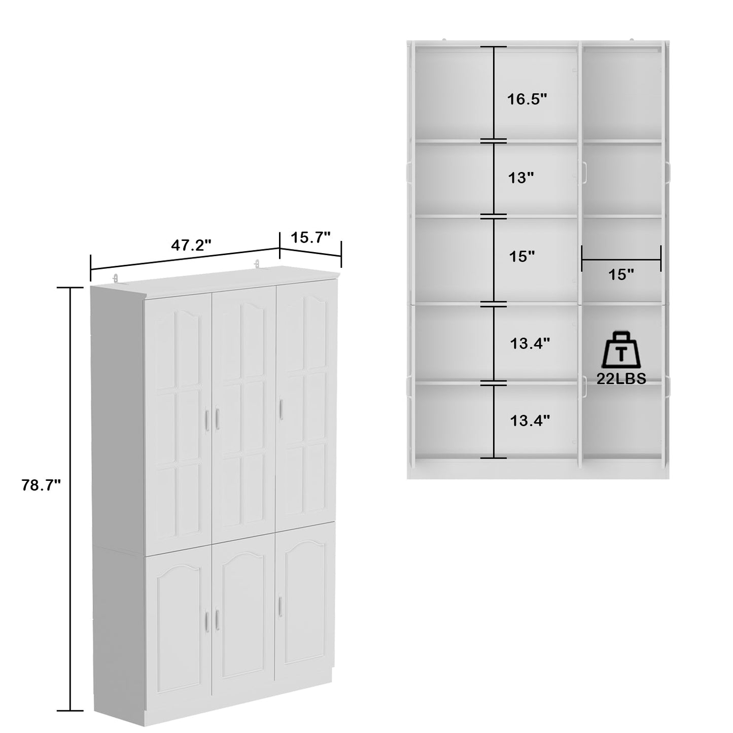 Vitrine en bois pour bureau à domicile, salon