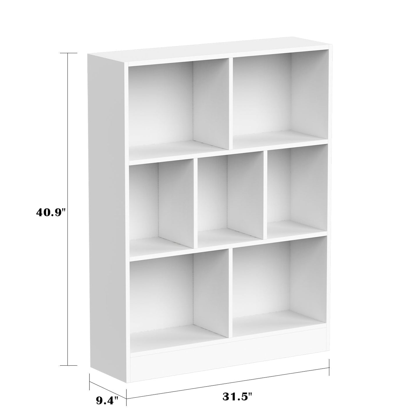 Meuble d'entrée, bibliothèque large pour enfants avec plusieurs compartiments et étagère à 3 niveaux 