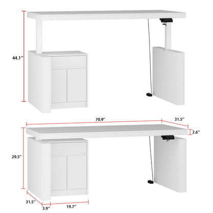 Îlot de cuisine relevable