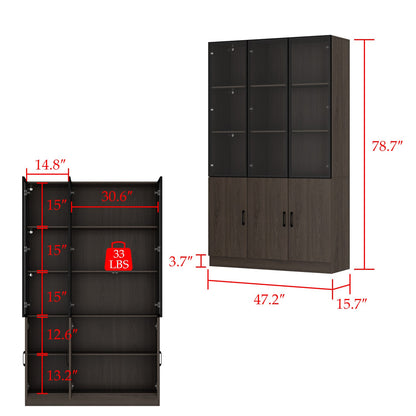 Bibliothèque combinée avec éclairage LED