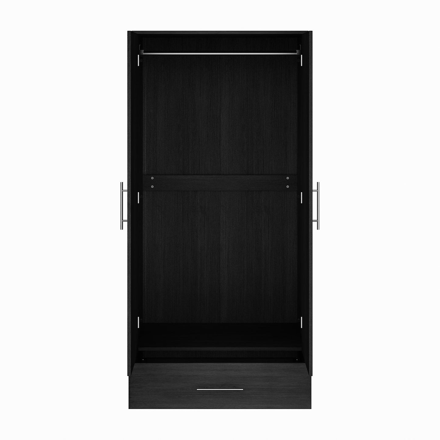 Armoire à 2 portes et 1 tiroir pour le rangement de la chambre