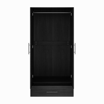 Armoire à 2 portes et 1 tiroir pour le rangement de la chambre