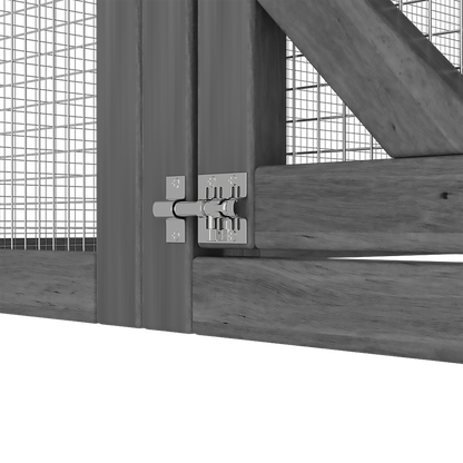 Grand enclos extérieur pour chat avec couvercle et conception à plusieurs niveaux