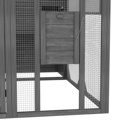 Grand enclos extérieur pour chat avec couvercle et conception à plusieurs niveaux