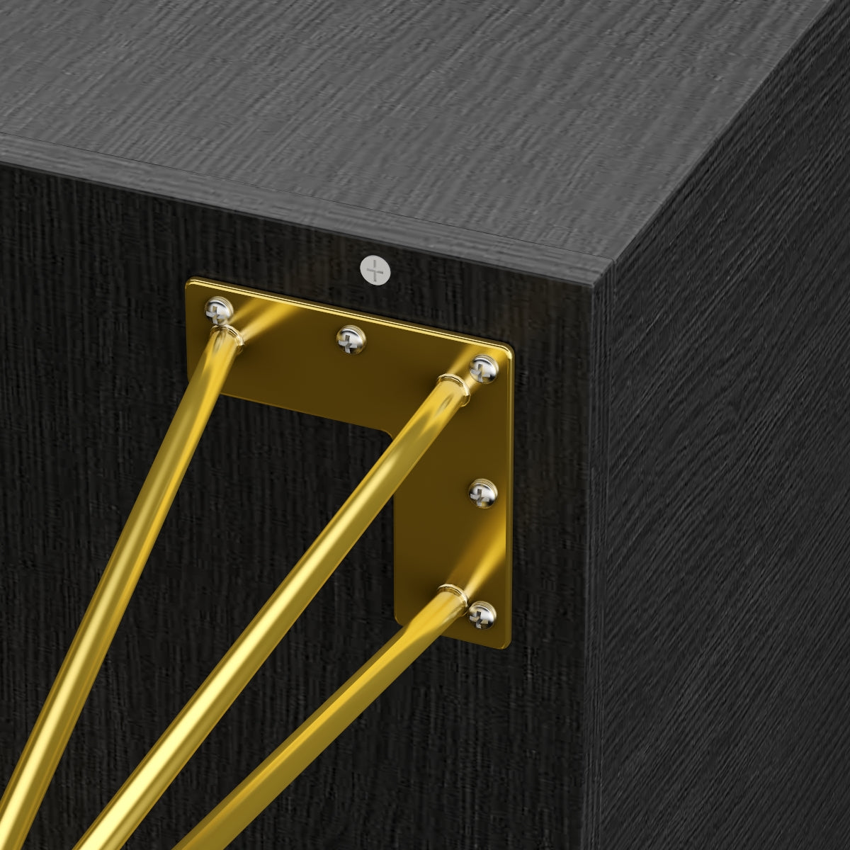 Table d'appoint, table de chevet, commode, mini table de chevet avec pieds dorés pour chambre à coucher 