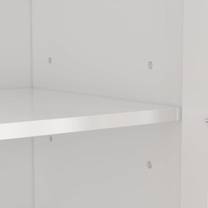 Buffet/meuble de rangement avec étagère à 3 niveaux et portes en acrylique