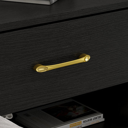 Table d'appoint, table de chevet, commode, mini table de chevet avec pieds dorés pour chambre à coucher 