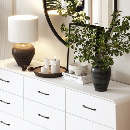 Commode à neuf tiroirs avec pieds en métal