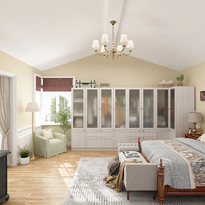 Armoire en bois massif et en panneaux de particules