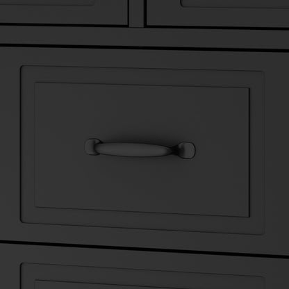 Cage pour chien à 6 tiroirs et 2 compartiments avec porte de style grange